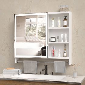 Modern 32x28inches bathroom cabinets, medicine cabinets with mirrors and LED lights