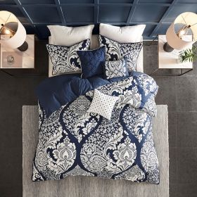 6 Piece Printed Duvet Cover Set