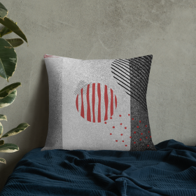 Premium Geometric Abstract Throw Pillow (size: 22*22)