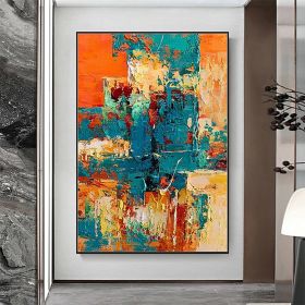 Handmade Oil Painting Thick Texture Modern Abstract Oil Paintings On Canvas Wall Art Living Room Hallway Bedroom Decorative Painting (Style: 01, size: 50X70cm)