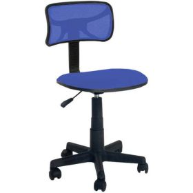 Task Chair with Adjustable Height & Swivel, 225 lb. Capacity (Color: Blue)