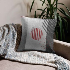 Premium Geometric Abstract Throw Pillow (size: 18*18)